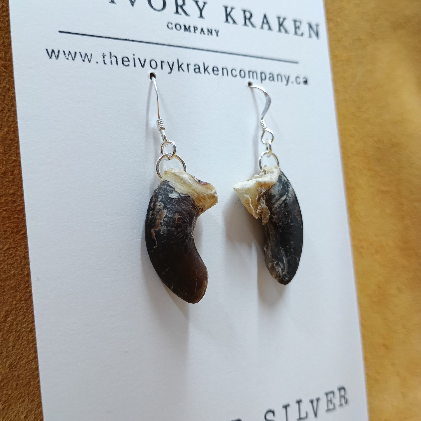 Wolf Claw Earrings - 925 Sterling Silver (B)