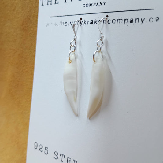 Raccoon Teeth Earrings - 925 Sterling Silver (B)