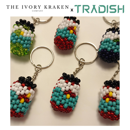 Beaded Jam Jar - Tradish Ancestor Cafe x The Ivory Kraken Company Collab