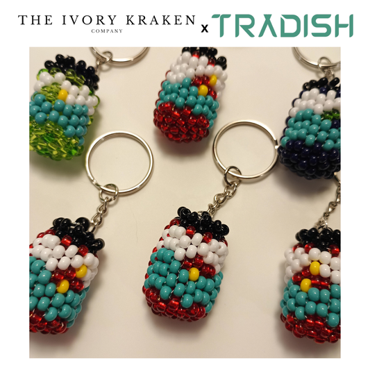 Beaded Jam Jar - Tradish Ancestor Cafe x The Ivory Kraken Company Collab