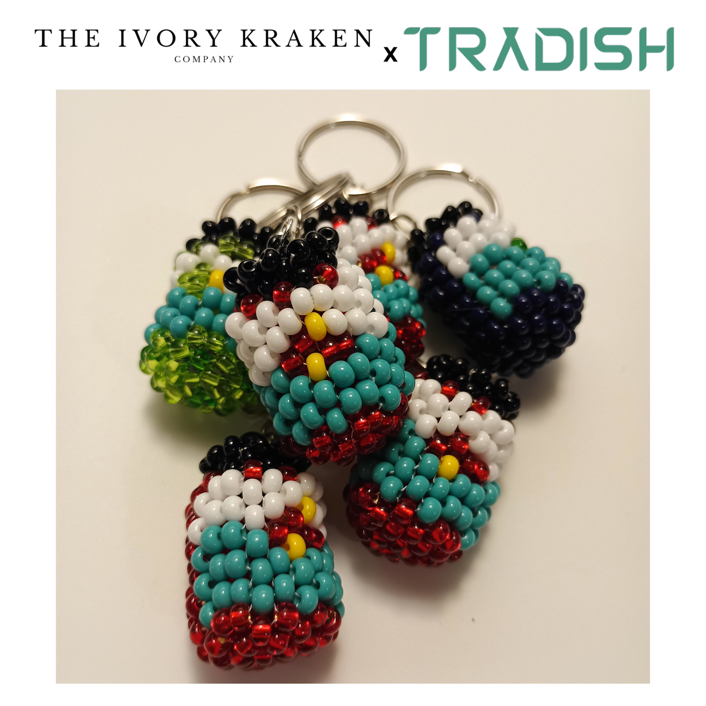 Beaded Jam Jar - Tradish Ancestor Cafe x The Ivory Kraken Company Collab
