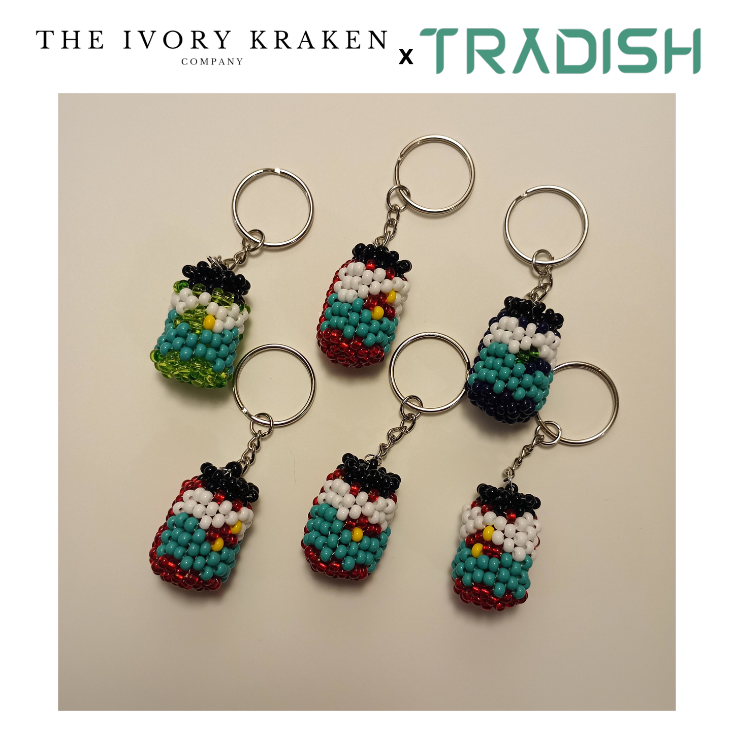 Beaded Jam Jar - Tradish Ancestor Cafe x The Ivory Kraken Company Collab