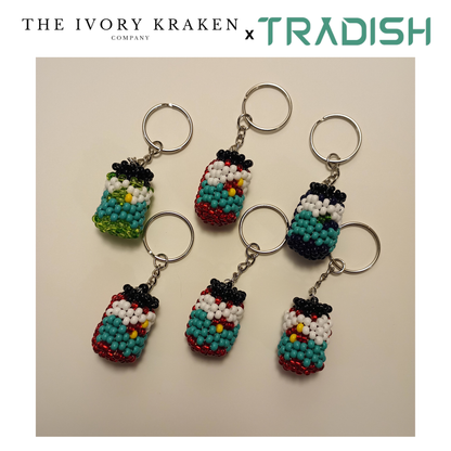 Beaded Jam Jar - Tradish Ancestor Cafe x The Ivory Kraken Company Collab