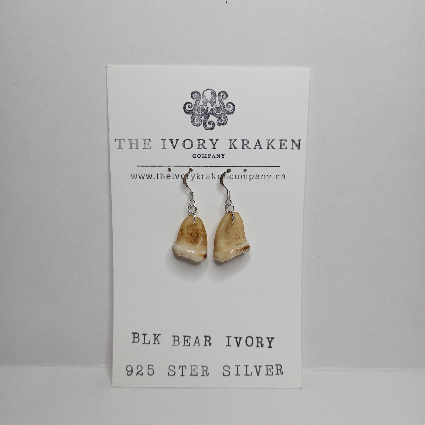Black Bear Ivories - B-01 - 925 sterling silver
