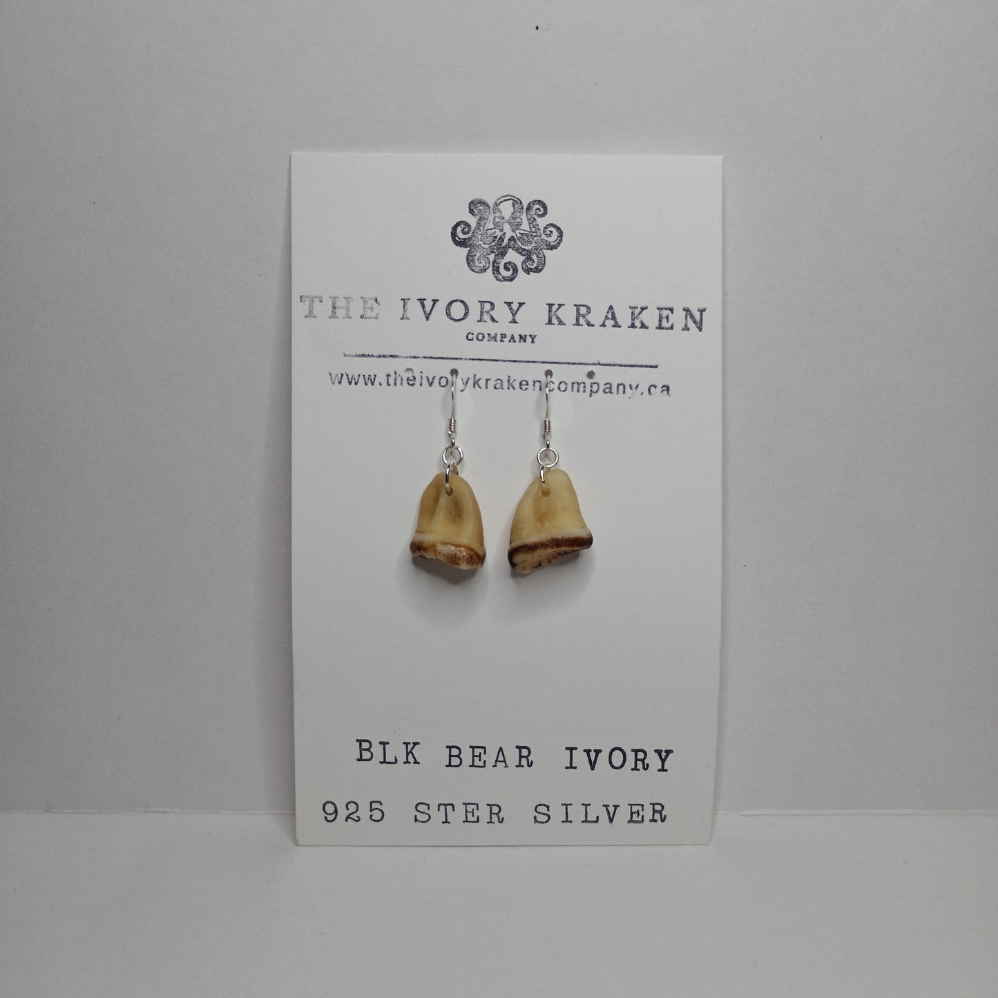 Black Bear Ivories - B-02 - 925 sterling silver
