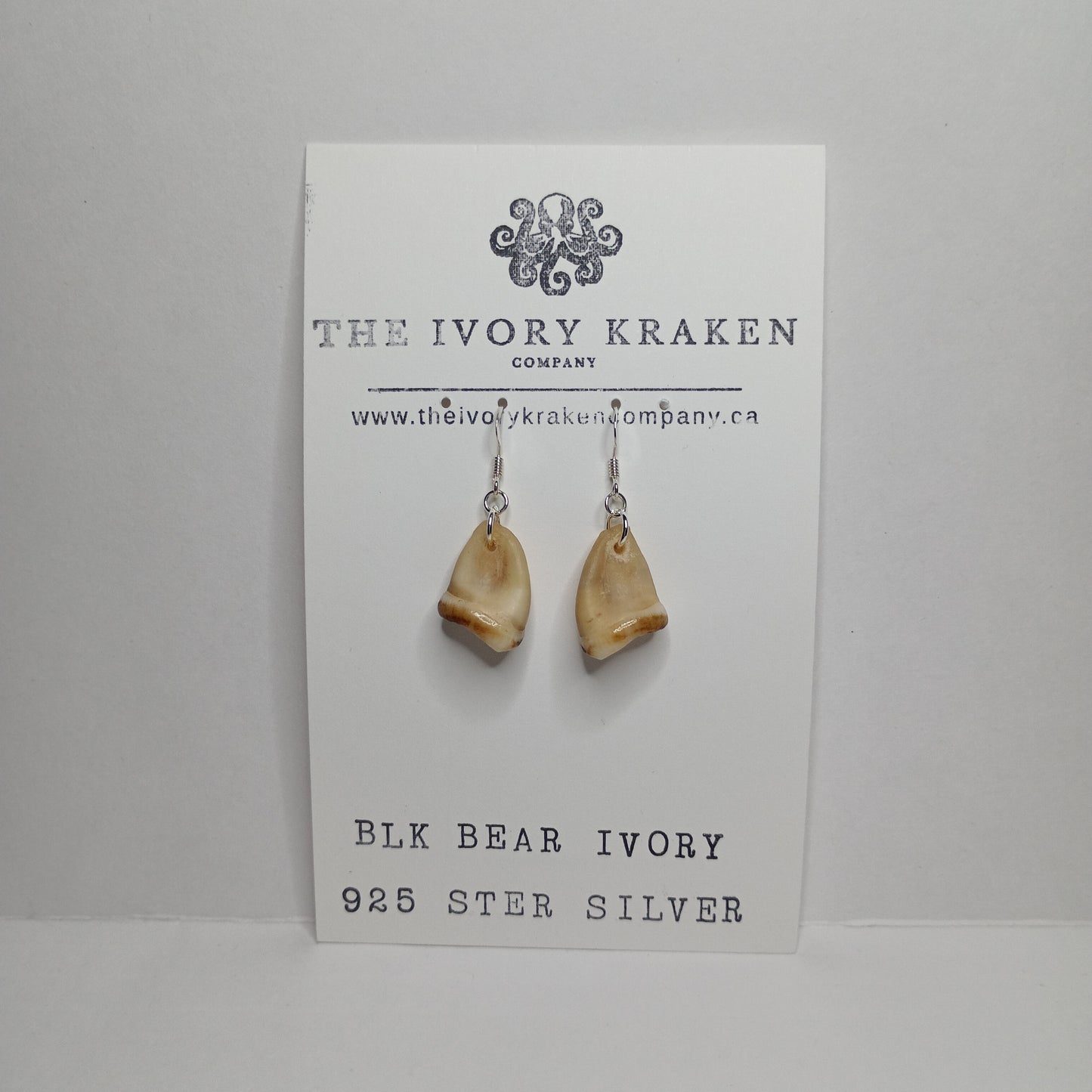 Black Bear Ivories - B-03 - 925 sterling silver