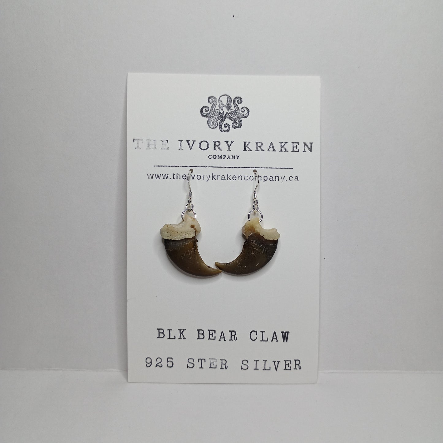 Black Bear Claws - C-01 - 925 sterling silver