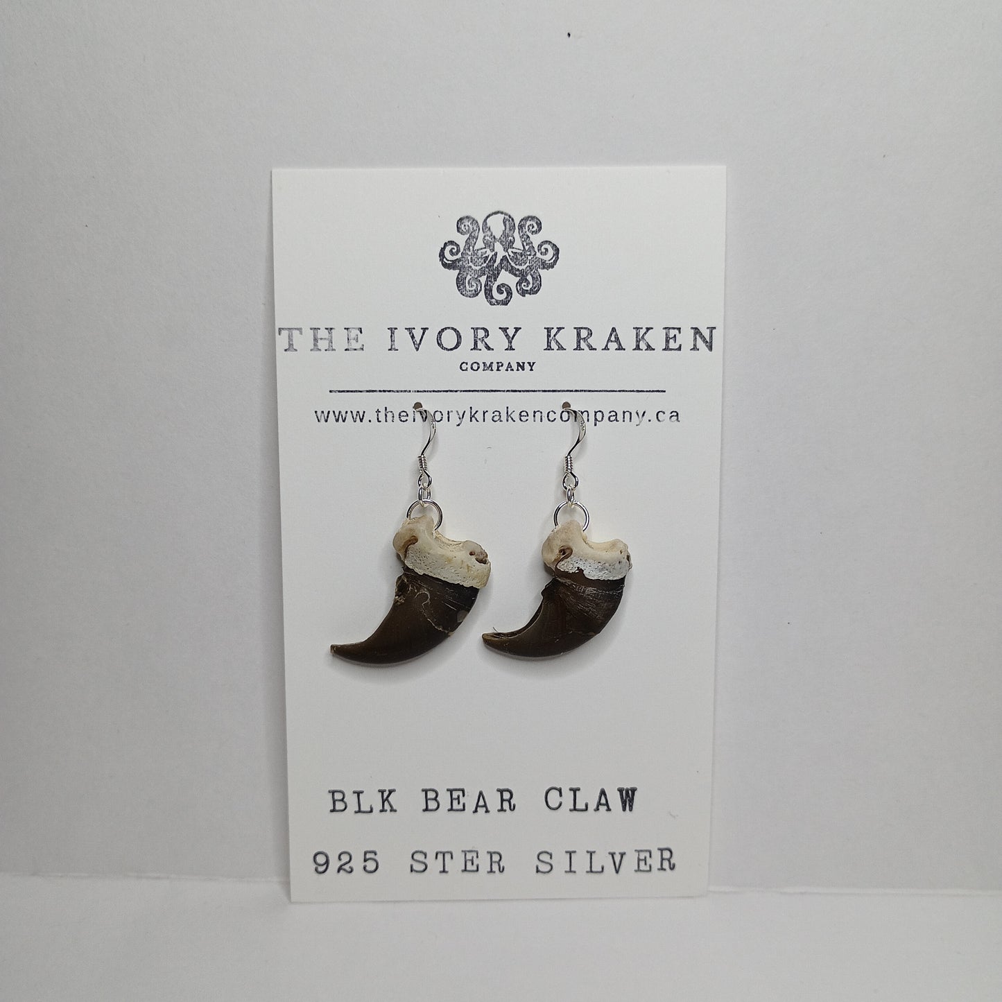Black Bear Claws - C-02 - 925 sterling silver
