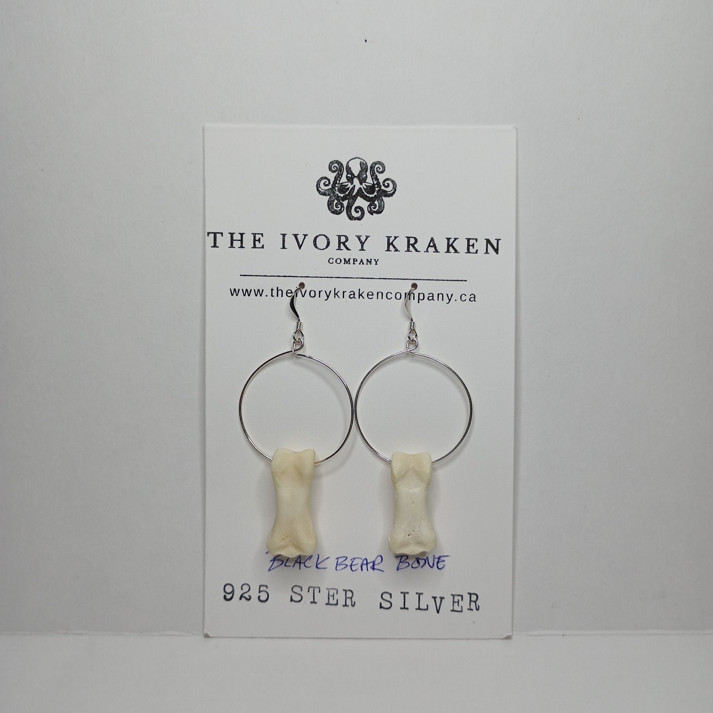 Black Bear Bone - 925 sterling silver