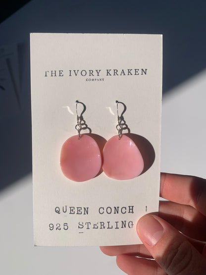 Queen Conch Sterling Silver Earrings