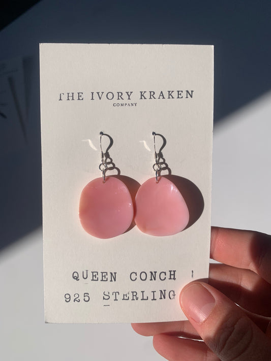 Queen Conch Sterling Silver Earrings