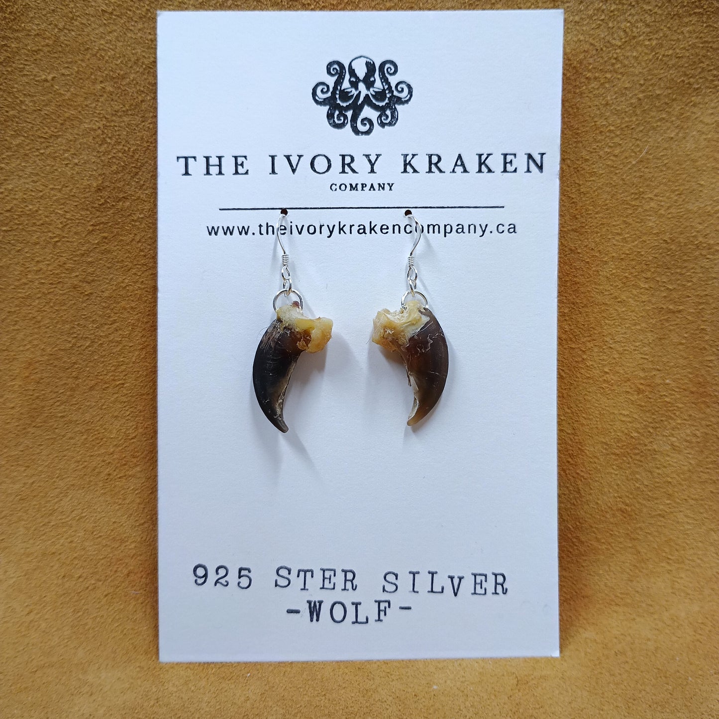 Wolf Claw Earrings - 925 Sterling Silver (A)