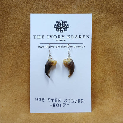 Wolf Claw Earrings - 925 Sterling Silver (A)