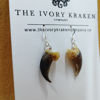 Wolf Claw Earrings - 925 Sterling Silver (A)