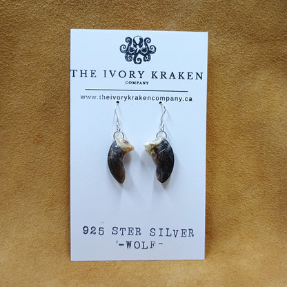 Wolf Claw Earrings - 925 Sterling Silver (B)