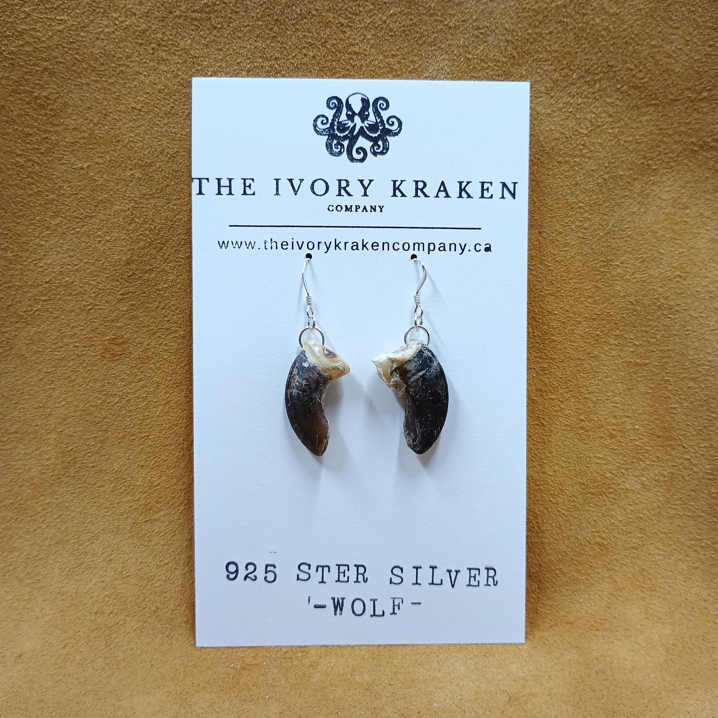 Wolf Claw Earrings - 925 Sterling Silver (B)
