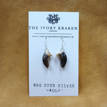 Wolf Claw Earrings - 925 Sterling Silver (B)