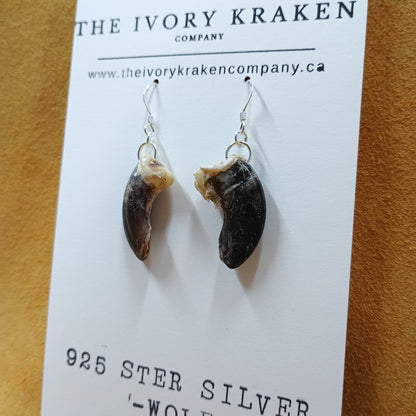 Wolf Claw Earrings - 925 Sterling Silver (B)
