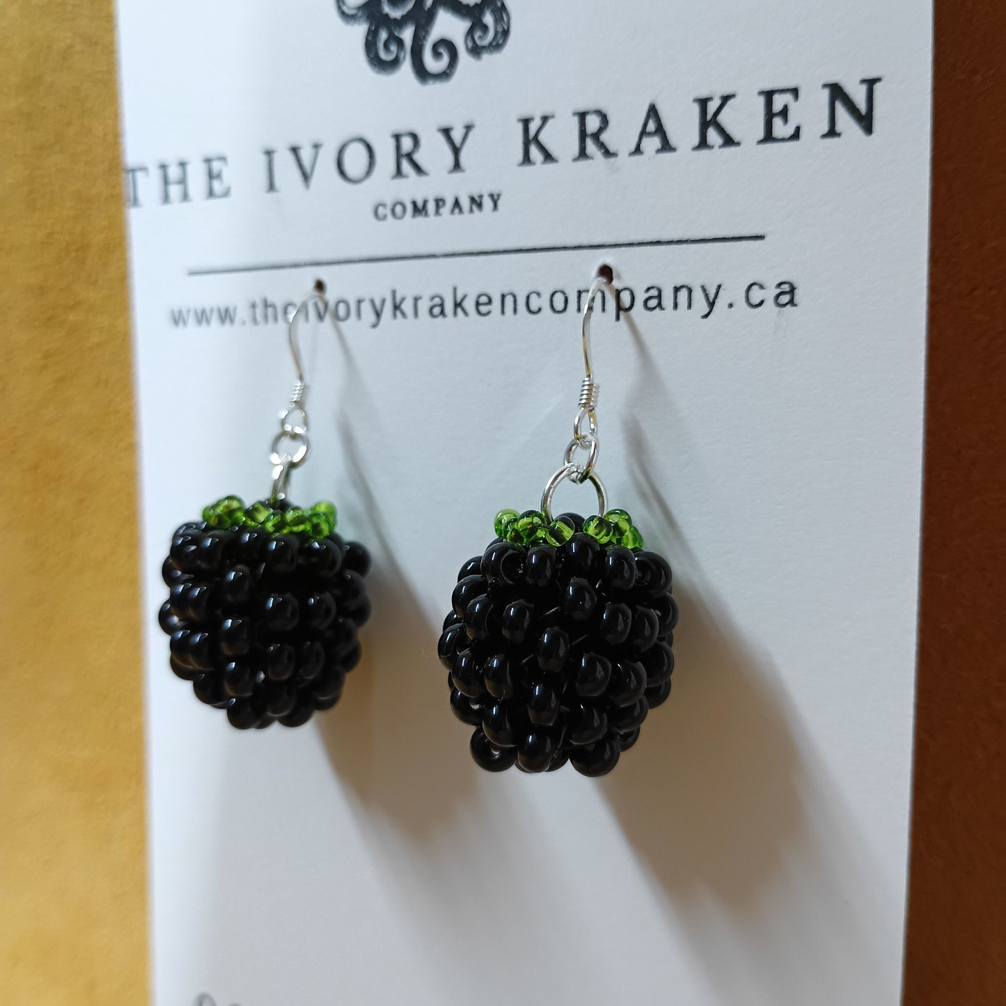 Beaded Blackberry Earrings – 925 Sterling Silver