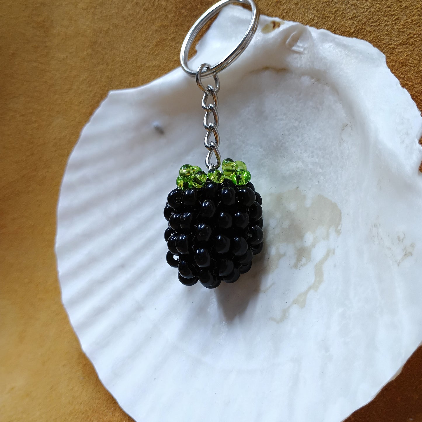 Beaded Blackberry Keychain