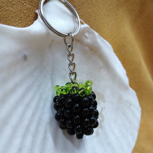 Beaded Blackberry Keychain