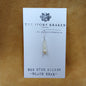 Black Bear Tooth Earring - 925 Sterling Silver (Single)