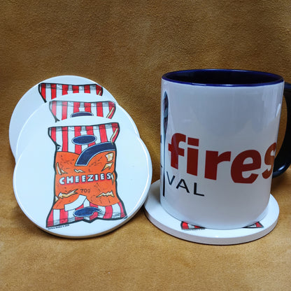 Ceramic Cheezie Coaster - Painting Print