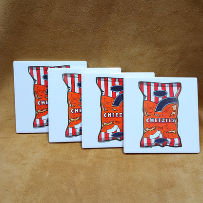 Ceramic Cheezie Coaster - Painting Print