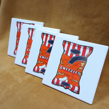 Ceramic Cheezie Coaster - Painting Print