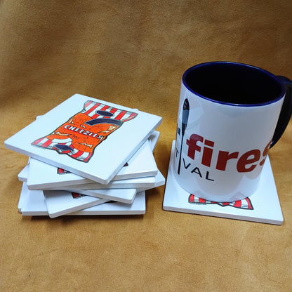 Ceramic Cheezie Coaster - Painting Print