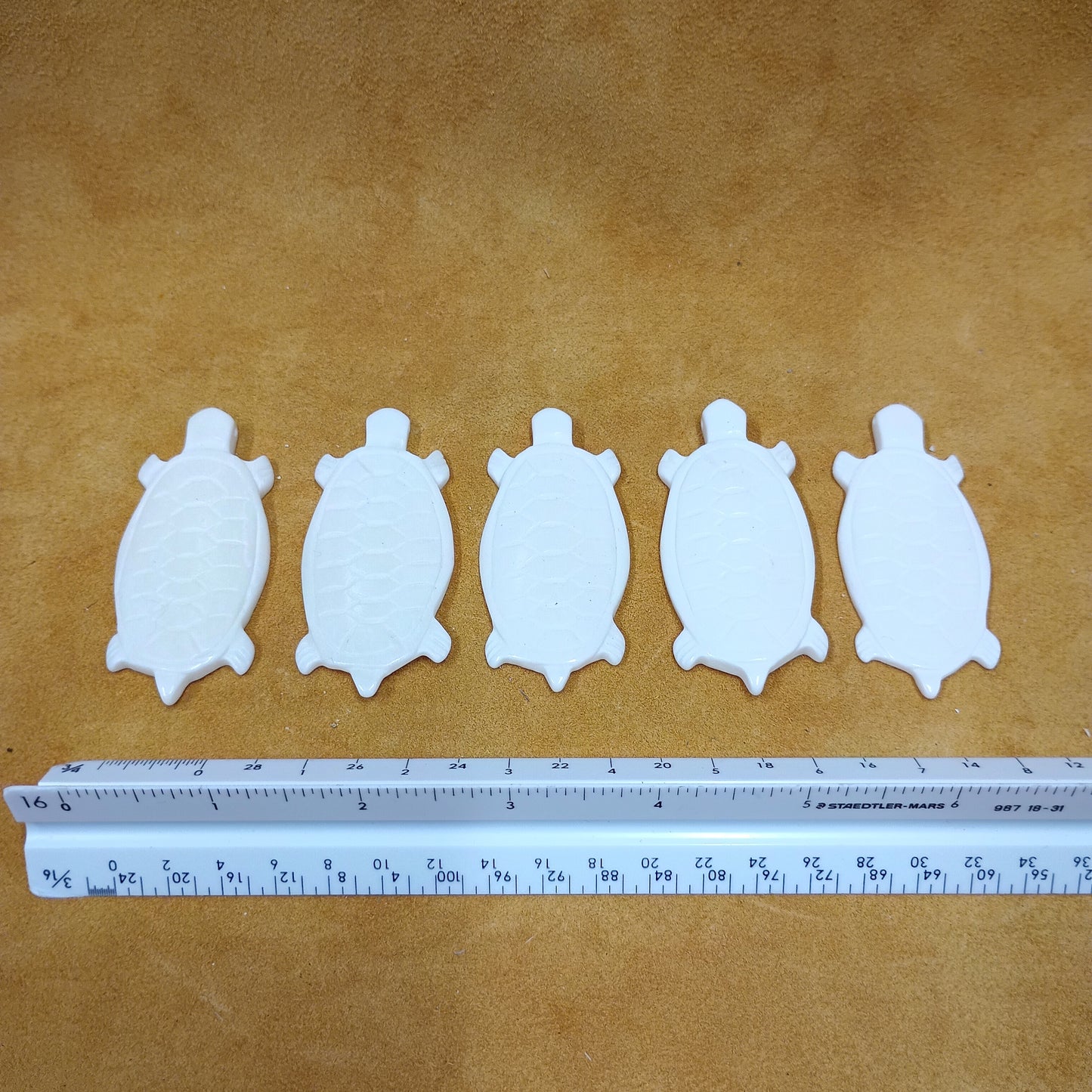 Carved Turtle Bone Pendants