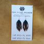 Beaded Earrings - Ancestral Forest - 14k Gold Fl & 24K Gold Pl