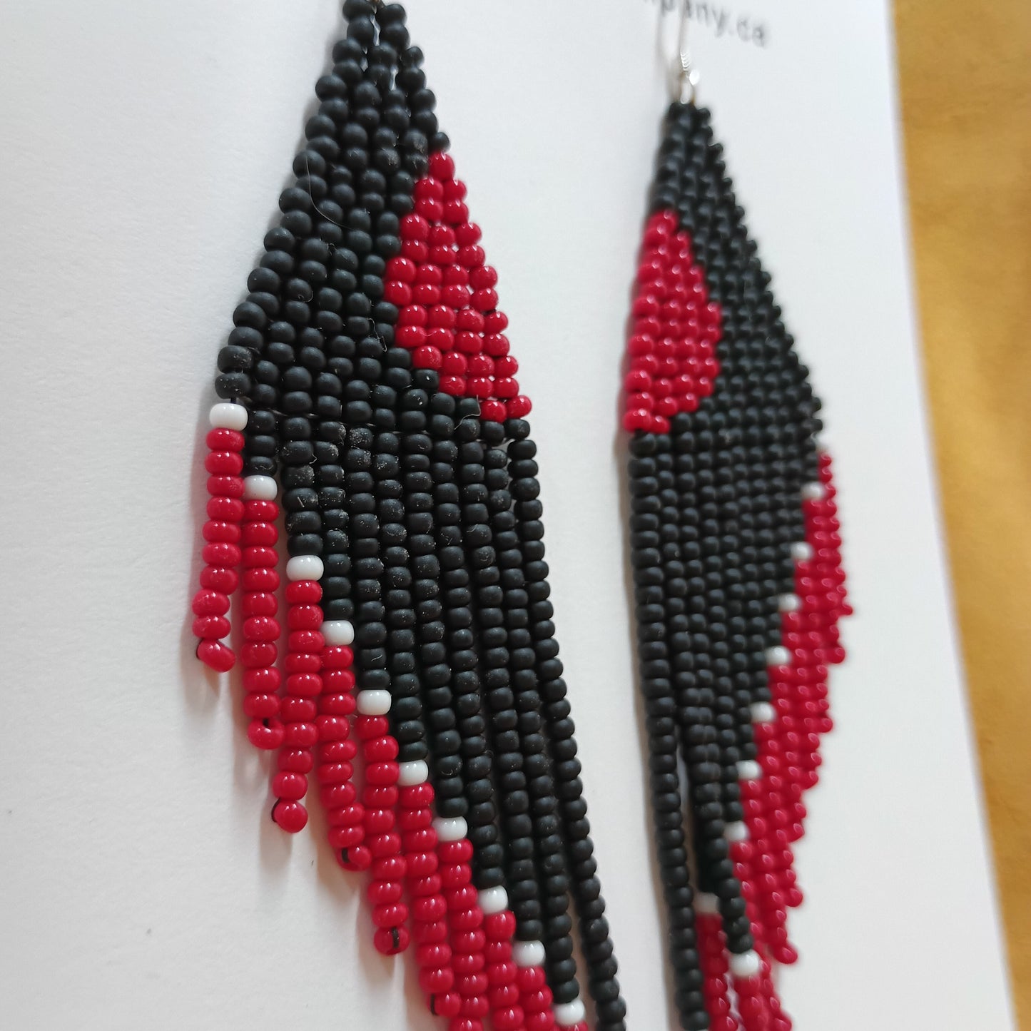 Beaded Earrings - Midnight Autumn - 925 Sterling Silver
