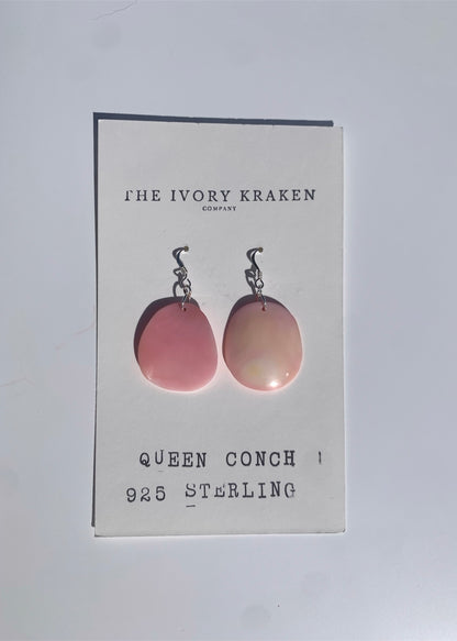 Queen Conch Sterling Silver Earrings