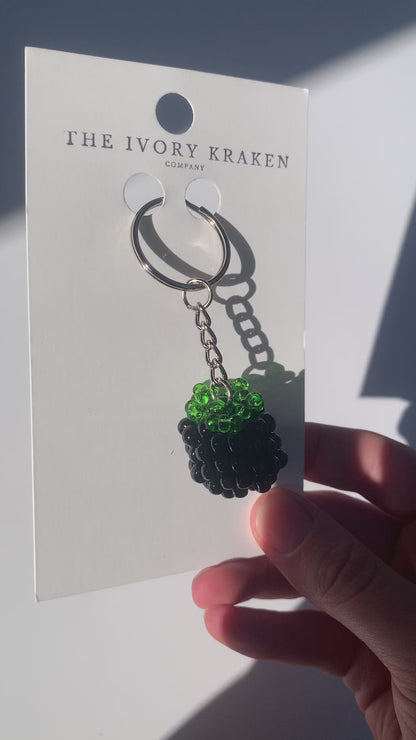 Beaded Blackberry Keychain